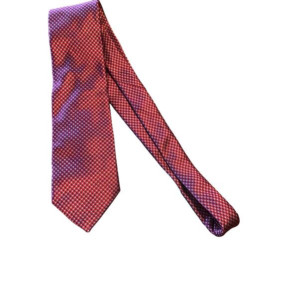 Joseph Abboud 100% Silk Made in Italy Red, Black and Gray Tie Formal Career Wear - Picture 11 of 11